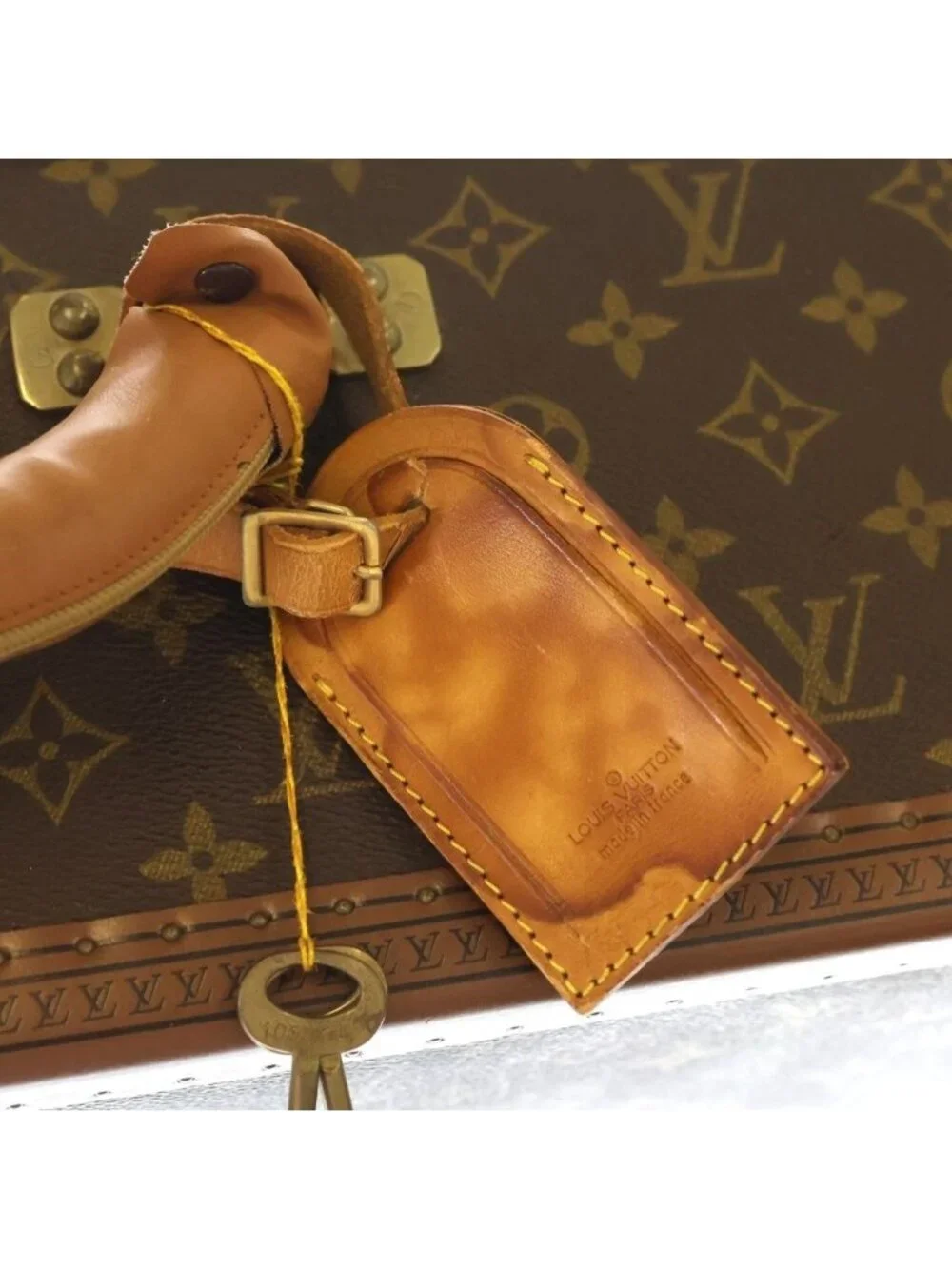 Louis Vuitton Monogram Stratos 70 Brown Trunk Suitcase Vintage